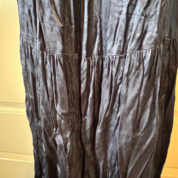 GREEK ARCHAIC KORI OVERSIZE NAVY VISCOSE MAXI DRESS - Picture 4 of 12